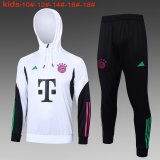 Bayern Munich White Training Sweatshirt + Pants Kids 2023/24 #Hoodie