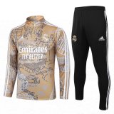 Real Madrid Gold Dragon Training Suit Mens 2023/24
