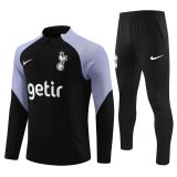 Tottenham Hotspur Black Training Suit Mens 2023/24