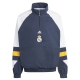 Real Madrid Navy All Weather Windrunner Jacket Mens 2023/24 #Half-Zip Icon