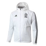 2020/2021 Manchester United Hoodie All Weather Windrunner Jacket White Mens
