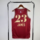Cleveland Cavaliers Wine Swingman Jersey - City Edition Mens 2023/24 JAMES #23