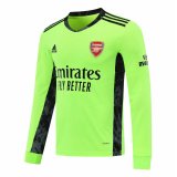 2020/2021 Arsenal Goalkeeper Green Long Sleeve Soccer Jersey Men's