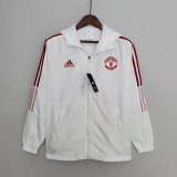 Manchester United White All Weather Windrunner Jacket Mens 2022/23