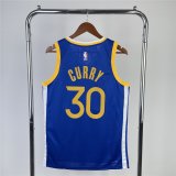 Golden State Warriors Royal Swingman Jersey Icon Edition Mens 2023/24 #CURRY 30
