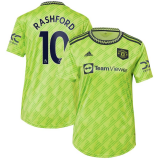 Manchester United Third Away Jersey Womens 2022/23 #Rashford #10