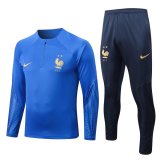 France Blue Training Suit Mens 2022/23