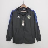 Arsenal Black All Weather Windrunner Jacket Mens 2022/23