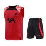 Liverpool Red Training Suit Singlet + Short Mens 2022/23