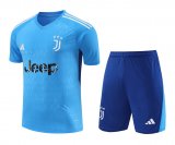 Juventus Goalkeeper Blue Jersey + Short Mens 2023/24