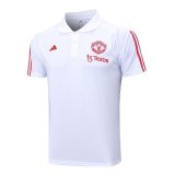 Manchester United White Polo Jersey Mens 2023/24