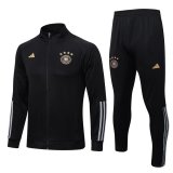 Germany Black Training Suit Jacket + Pants Mens 2022