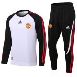 Manchester United White Training Suit Mens 2021/22
