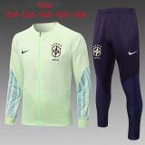 Brazil Green Training Suit Jacket + Pants Kids 2022