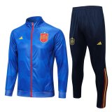 Spain Blue Training Suit Jacket + Pants Mens 2022