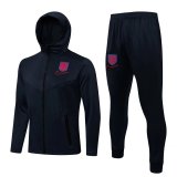 England Hoodie Navy Training Suit Jacket + Pants Mens 2021/22