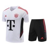 Bayern Munich White Jersey + Short Mens 2022/23