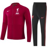 Liverpool Burgundy Training Suit Jacket + Pants Mens 2021/22