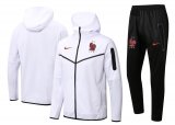France Hoodie White Training Suit Jacket + Pants Mens 2022