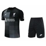 Liverpool Goalkeeper Black Jersey + Short Mens 2021/22