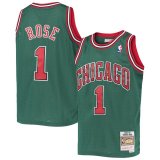Chicago Bulls Rose Green Mitchell & Ness Hardwood Classics Jersey Mens 2008-2009 #ROSE #1