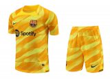 Barcelona Goalkeeper Yellow Jersey + Short Mens 2023/24
