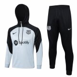 Barcelona Grey - Black Training Sweatshirt + Pants Mens 2023/24 #Hoodie