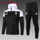 Kid's 2020-2021 Juventus Black Hoodie Jacket Soccer Training Suit