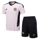 Manchester United Pink Jersey + Short Mens 2022/23