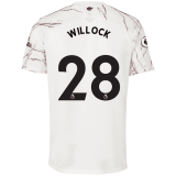 2020/2021 Arsenal Away White Men's Soccer Jersey WILLOCK #28