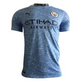 2020/2021 Manchester City Home Blue Men Soccer Jersey Shirt - Match