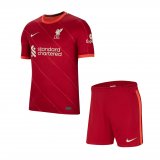 Liverpool Home Jersey + Short Kids 2021/22