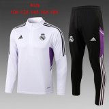 Real Madrid White Training Suit Kids 2022/23