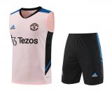Manchester United Pink Training Singlet + Short Mens 2023/24