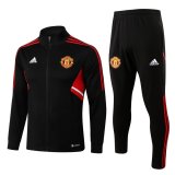 Manchester United Black II Training Suit Jacket + Pants Mens 2022/23
