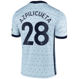 2020/2021 Chelsea Away Light Blue Men's Soccer Jersey Azpilicueta #28