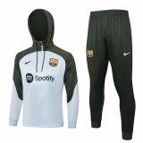 Barcelona Grey - Green Training Sweatshirt + Pants Mens 2023/24 #Hoodie