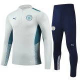 Manchester City Light Grey Training Suit Mens 2021/22