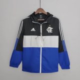 Flamengo Black&White&Blue All Weather Windrunner Jacket Mens 2022/23