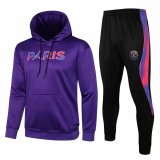 PSG x Jordan Hoodie Purple Training Suit Sweatshirt + Pants Men's 2021/22
