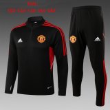 Manchester United Black Training Suit Kids 2022/23