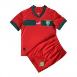 Morocco Home Jersey + Short Kids 2022/23