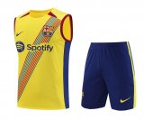 Barcelona Yellow Training Singlet + Short Mens 2023/24