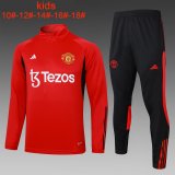 Manchester United Red Training Suit Kids 2023/24