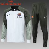 Barcelona Light Greenish Training Jacket + Pants Kids 2023/24