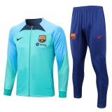Barcelona Light Green Training Jacket + Pants Mens 2022/23