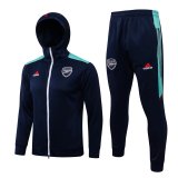 Arsenal Hoodie Navy Training Suit Jacket + Pants Mens 2021/22