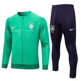 Brazil Green Training Jacket + Pants Mens 2023