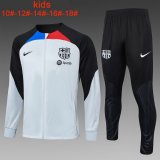 Barcelona Grey - Black Training Jacket + Pants Kids 2023/24