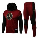 PSG x JORDAN Hoodie Burgundy Training Suit (Sweatshirt + Pants) Mens 2021/22